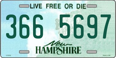 NH license plate 3665697
