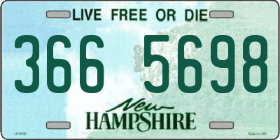 NH license plate 3665698