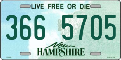 NH license plate 3665705