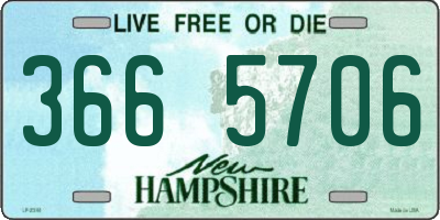 NH license plate 3665706