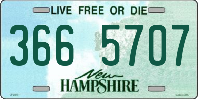 NH license plate 3665707