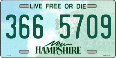 NH license plate 3665709