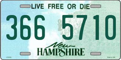 NH license plate 3665710