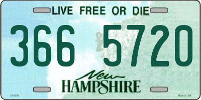 NH license plate 3665720