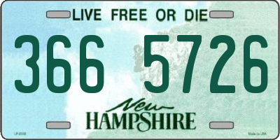 NH license plate 3665726