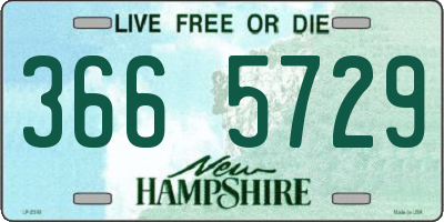 NH license plate 3665729