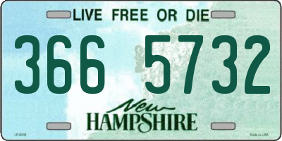 NH license plate 3665732