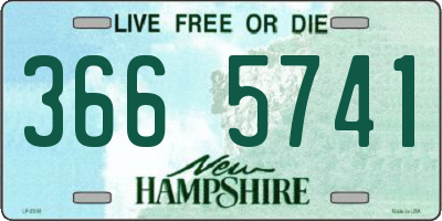 NH license plate 3665741