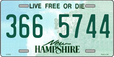 NH license plate 3665744