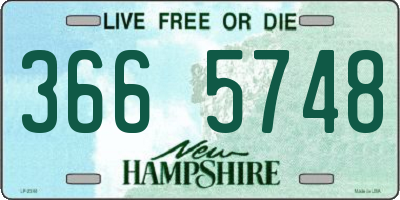 NH license plate 3665748