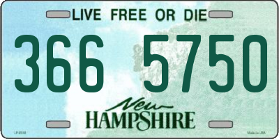 NH license plate 3665750