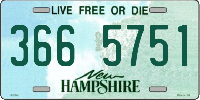 NH license plate 3665751