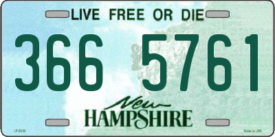 NH license plate 3665761