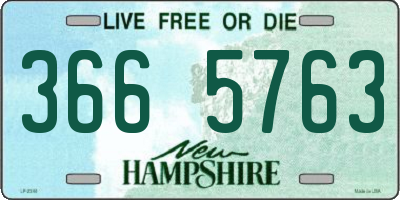 NH license plate 3665763