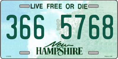 NH license plate 3665768