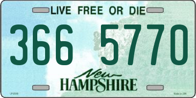 NH license plate 3665770