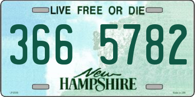NH license plate 3665782