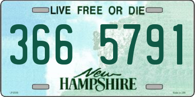 NH license plate 3665791