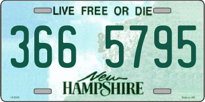 NH license plate 3665795