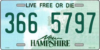 NH license plate 3665797