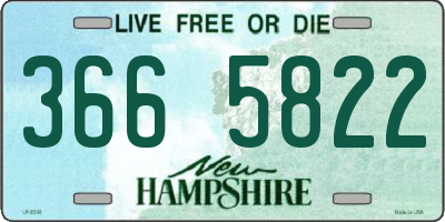 NH license plate 3665822