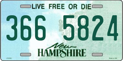 NH license plate 3665824