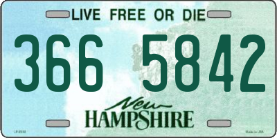 NH license plate 3665842