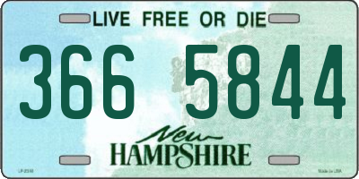 NH license plate 3665844