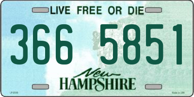NH license plate 3665851