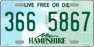 NH license plate 3665867