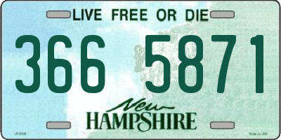 NH license plate 3665871