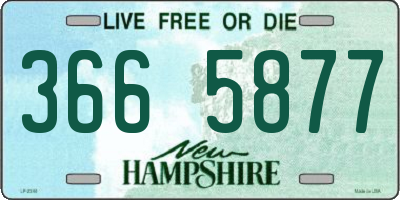 NH license plate 3665877