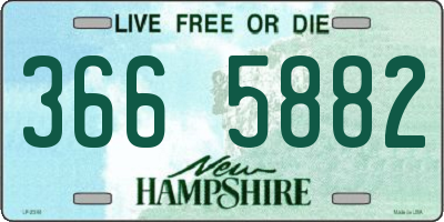 NH license plate 3665882