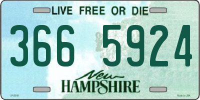 NH license plate 3665924