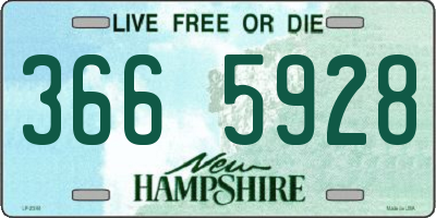 NH license plate 3665928