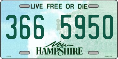 NH license plate 3665950