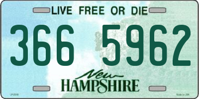 NH license plate 3665962