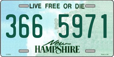 NH license plate 3665971