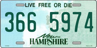 NH license plate 3665974