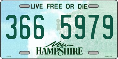 NH license plate 3665979