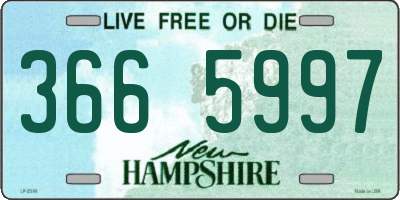 NH license plate 3665997