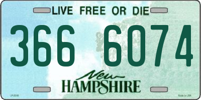 NH license plate 3666074