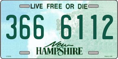 NH license plate 3666112