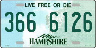 NH license plate 3666126