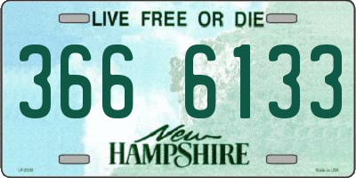 NH license plate 3666133