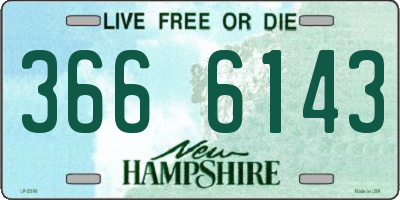 NH license plate 3666143