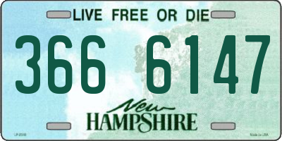 NH license plate 3666147