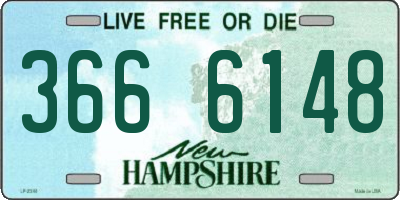 NH license plate 3666148