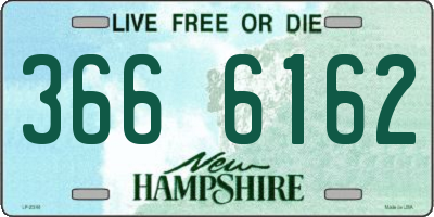 NH license plate 3666162