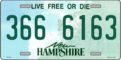 NH license plate 3666163